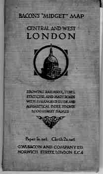 Image for Bacon's &#34;Midget&#34; Map - Central and West London