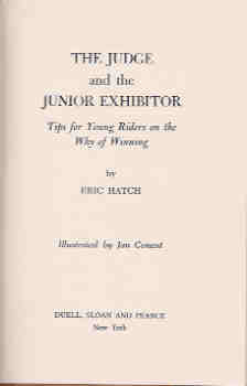 Image for The Judge and the Junior Exhibitor