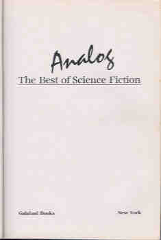 Image for Analog : Best of Science Fiction