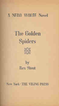 Image for The Golden Spiders