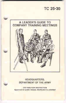 Image for A Leader's Guide to Company Training Meetings TC 25-30