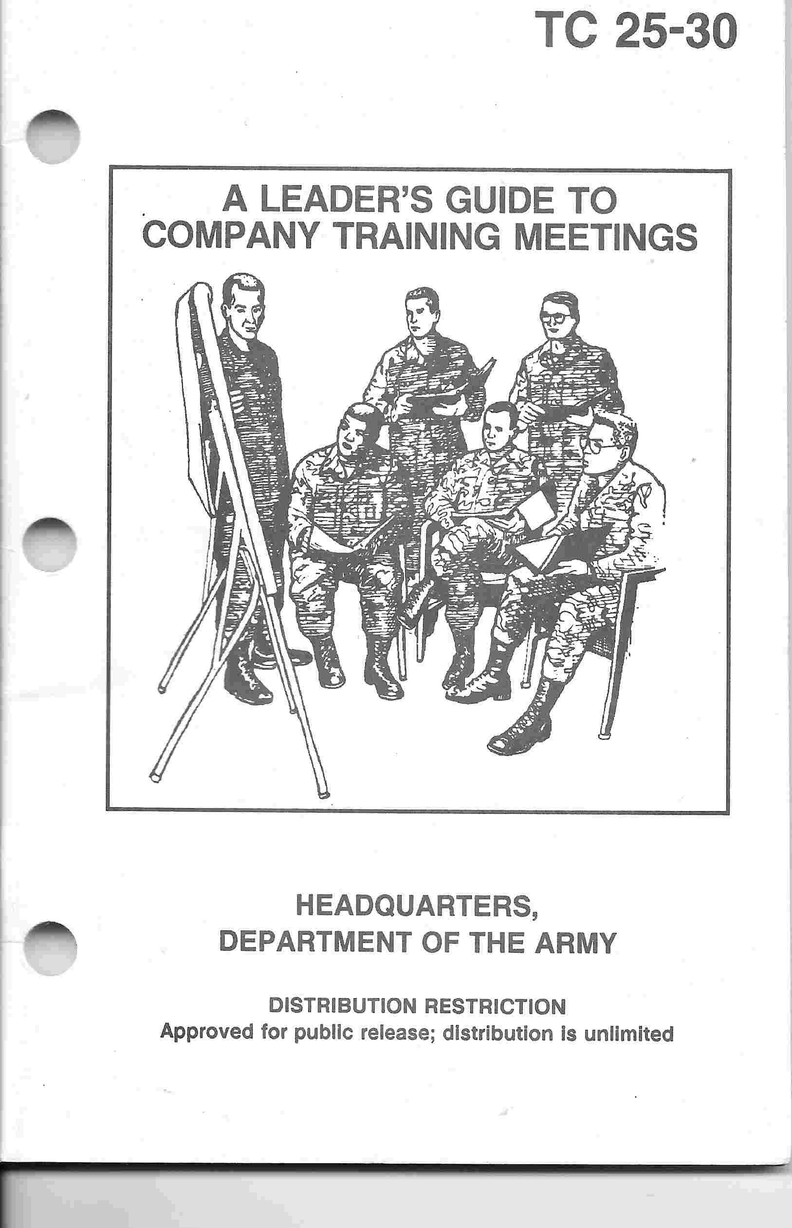 Image for A Leader's Guide to Company Training Meetings TC 25-30