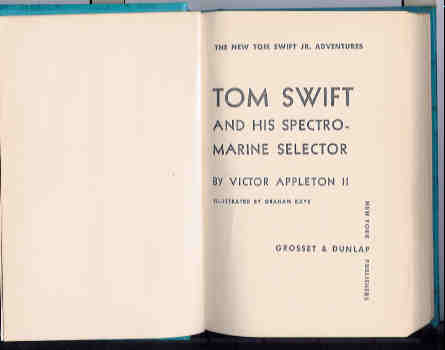 Image for Tom Swift and His Spectromarine Selector  (The New Tom Swift Jr. Adventures #15)