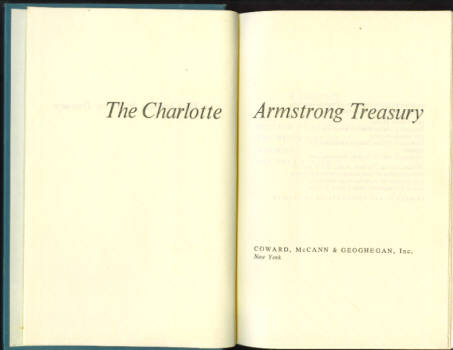 The Charlotte Armstrong Treasury (The Witch's House; Mischief; The Dream Walker) Image for The Charlotte Armstrong Treasury (The Witch's House; Mischief; The Dream Walker)
