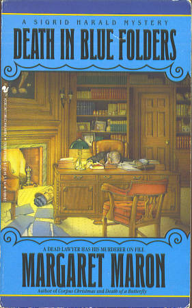 Image for Death in Blue Folders [Signed] (Sigrid Harald Mystery)
